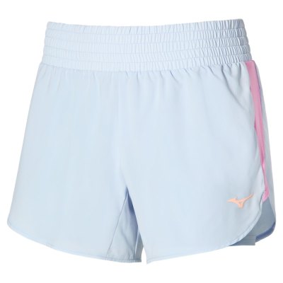 Pantalones Cortos Mizuno 2 IN 1 4.5 Mujer - Azules Claro - Chile M516NZYIVW